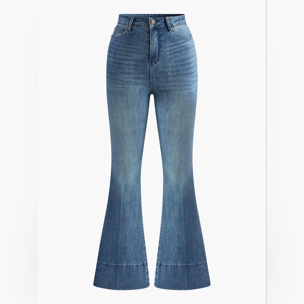 Commense Washed Slim Draped Denim Pants!